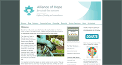 Desktop Screenshot of allianceofhope.org